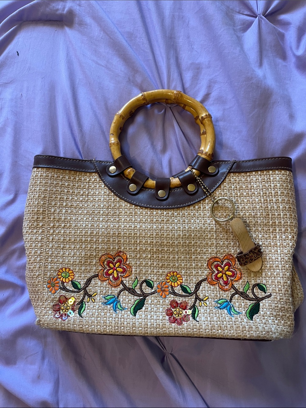 Straw bag